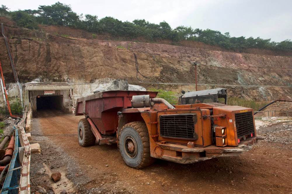 A copper mine located in Zambia.
