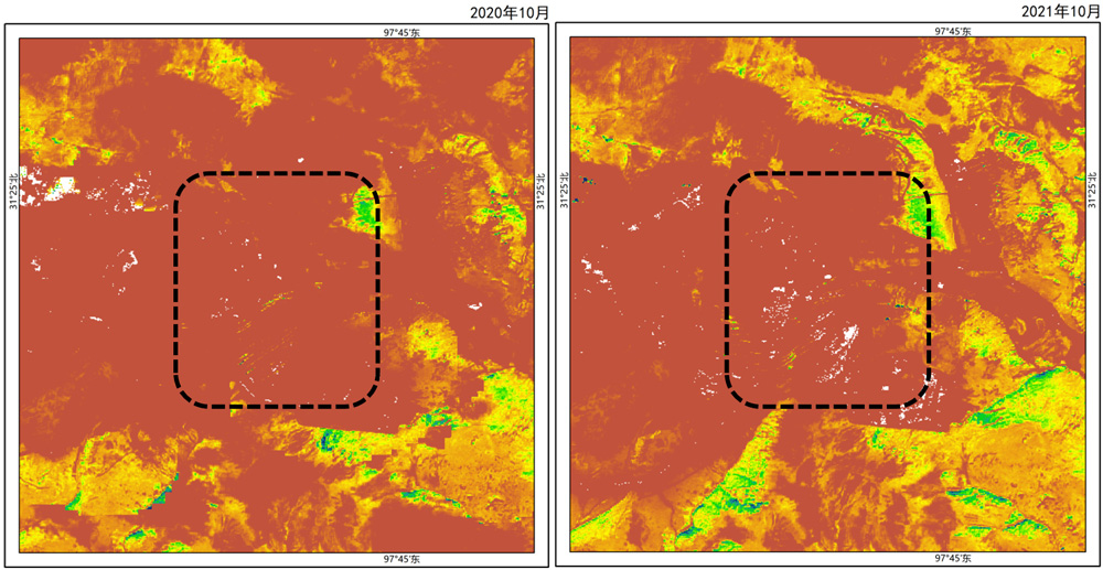 Yulong Copper Mine Soil Moisture Content Monitoring Map
