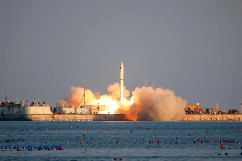 China launches commercial rocket from the Yellow Sea