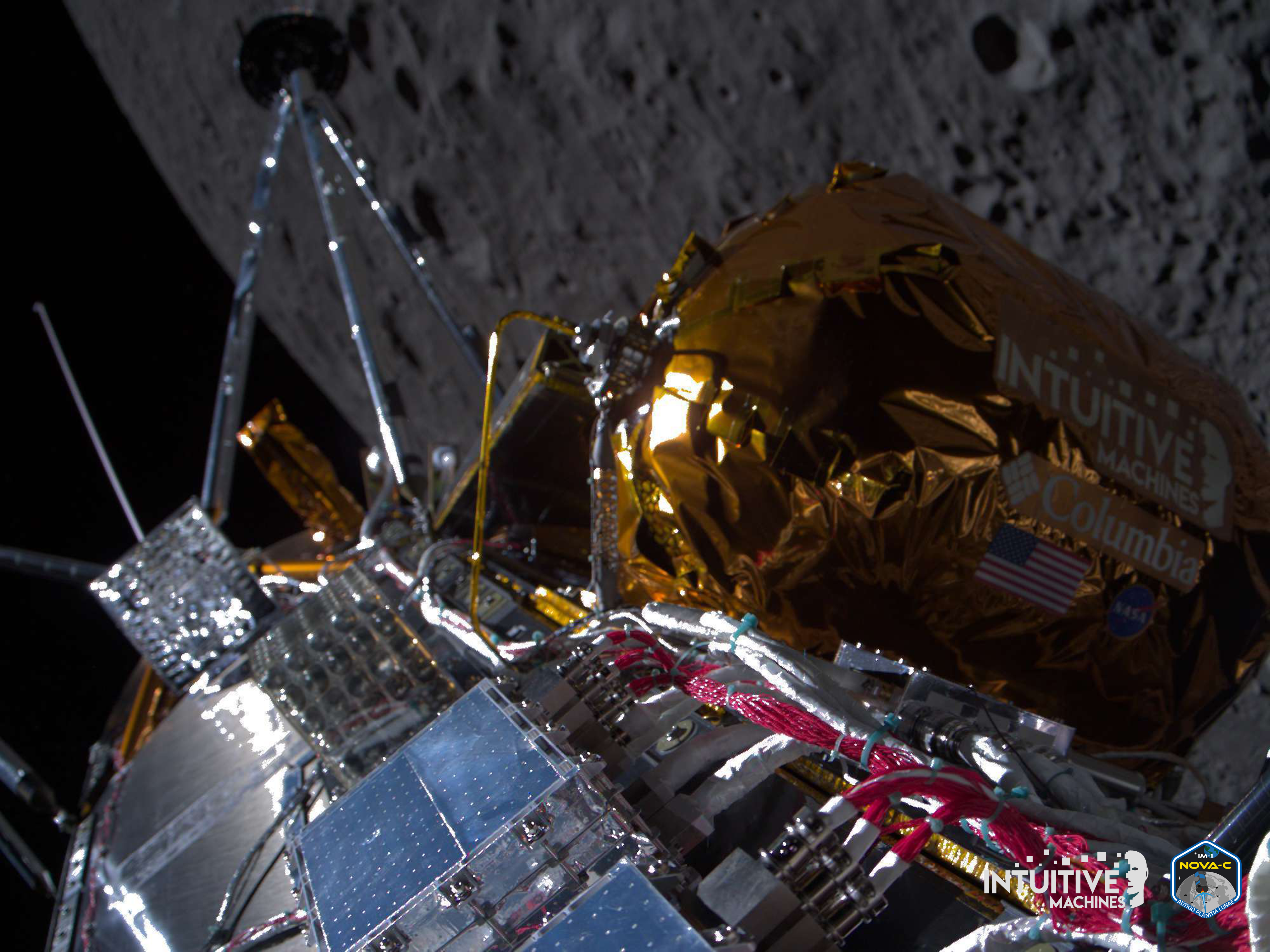 A little US company makes history by landing on the Moon