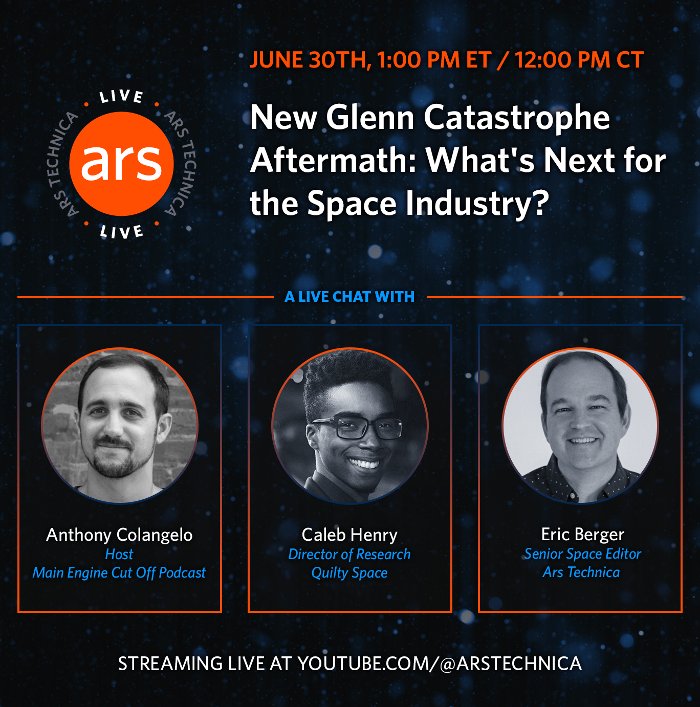Ars Live, today: The latest on the aftermath of the New Glenn catastrophe