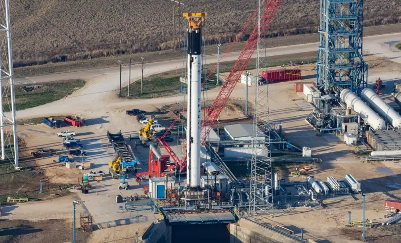 First Falcon 9 Block 5 booster readying for static fire at McGregor; paving way for rapid reuse