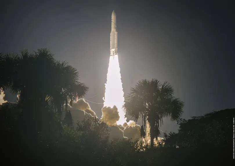 Ariane 5 launches Mission Extension Vehicle, two communications satellites to orbit
