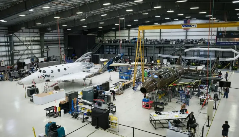 Virgin Galactic assemble primary structures for second SpaceShipTwo