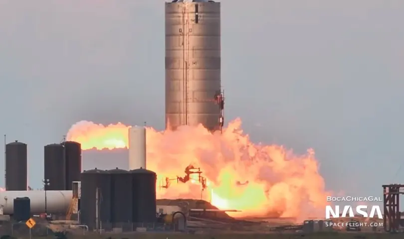Starship SN6 fires up Raptor SN29