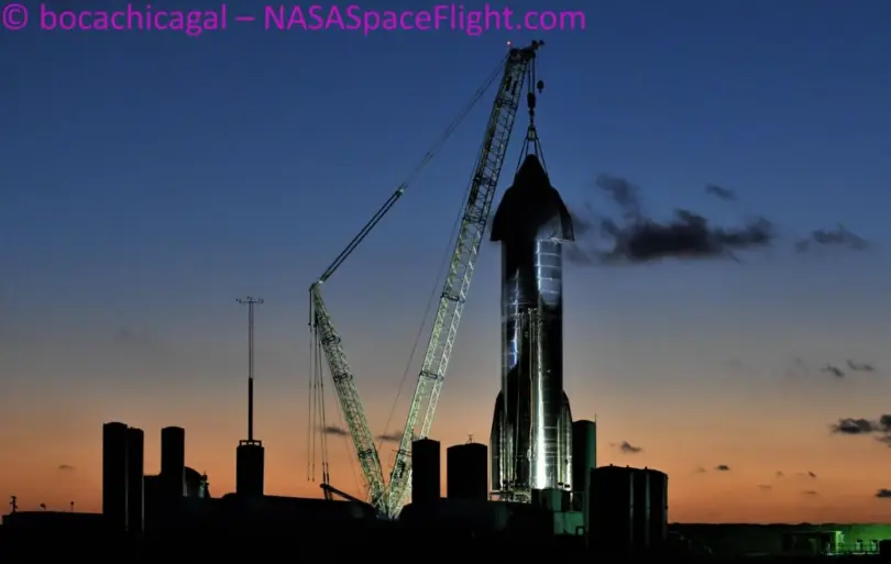Starship SN8 preparing for a second Static Fire test