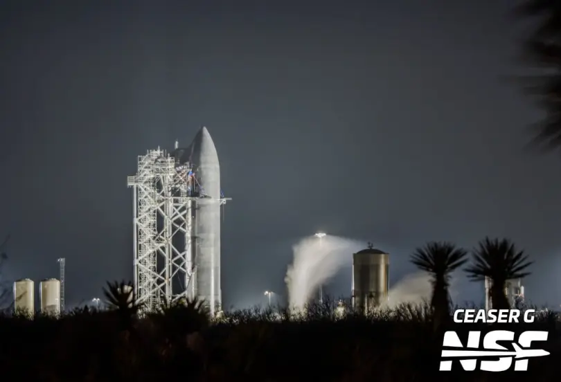 Starship Flight 12: Ship 39 moving through preflight test objectives