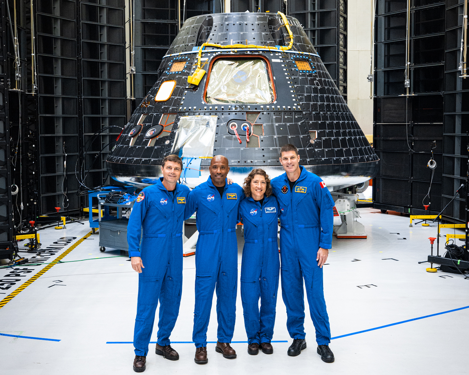 NASA’s Artemis II crew meets their Moonship