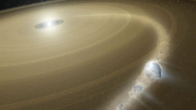 Hubble observes dead star devouring Pluto-like object