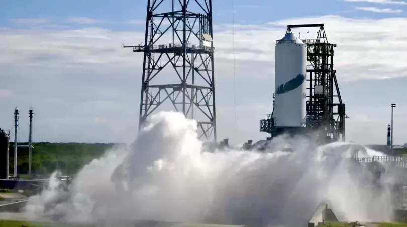 New Glenn second stage completes hot fire test