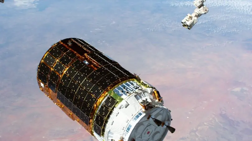 Final JAXA H-II Transfer Vehicle bids farewell to ISS