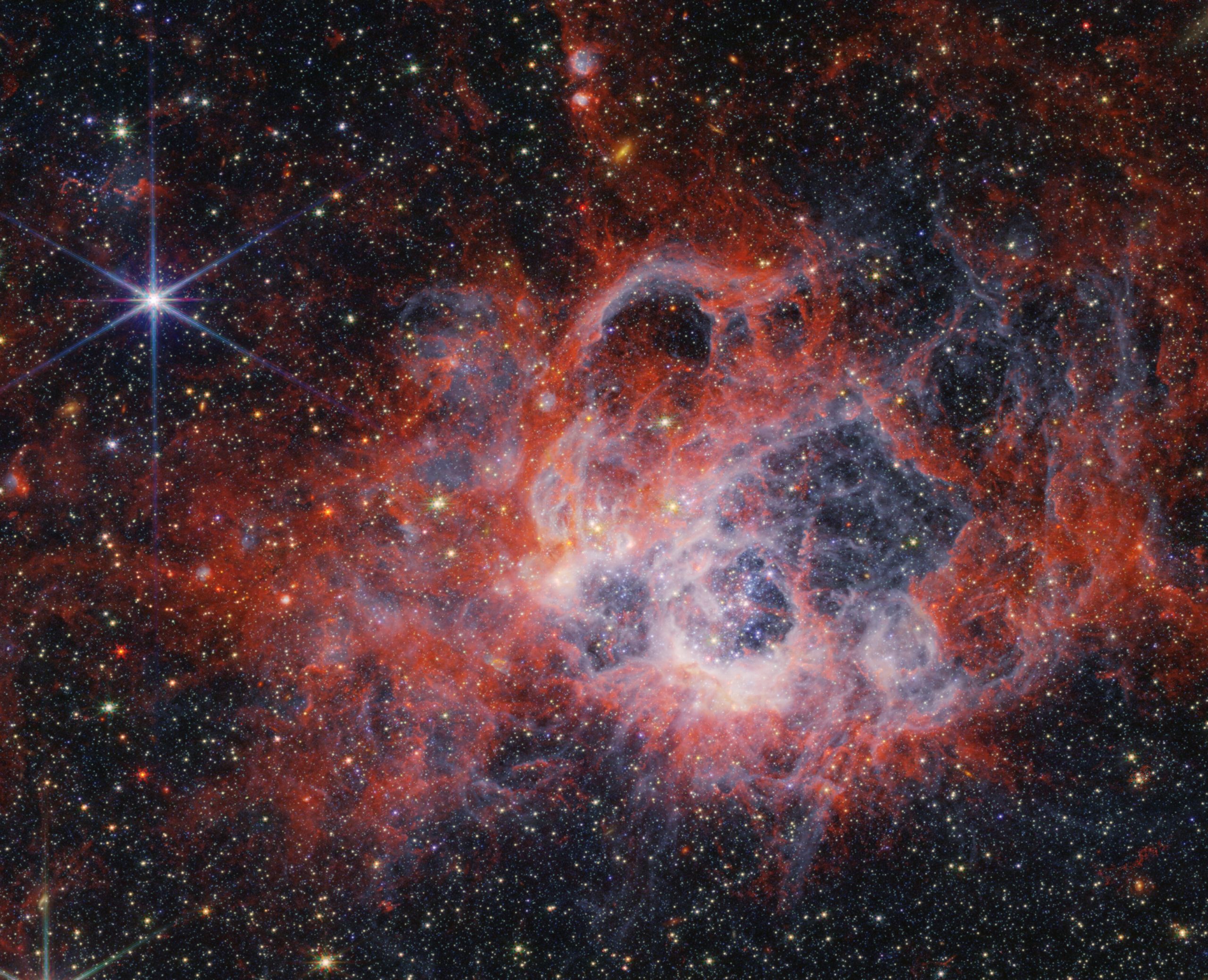 Daily Telescope: Gigantic new stars stir up a nebula