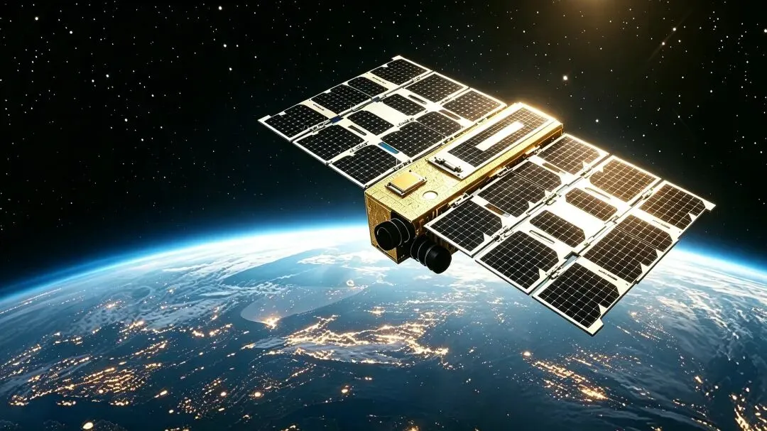 Artist’s rendering of the Lingzhi-09 Thai CubeSat in orbit.