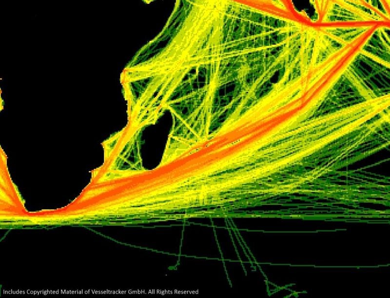 ExactEarth Begins Offering New AIS Ship Density Maps