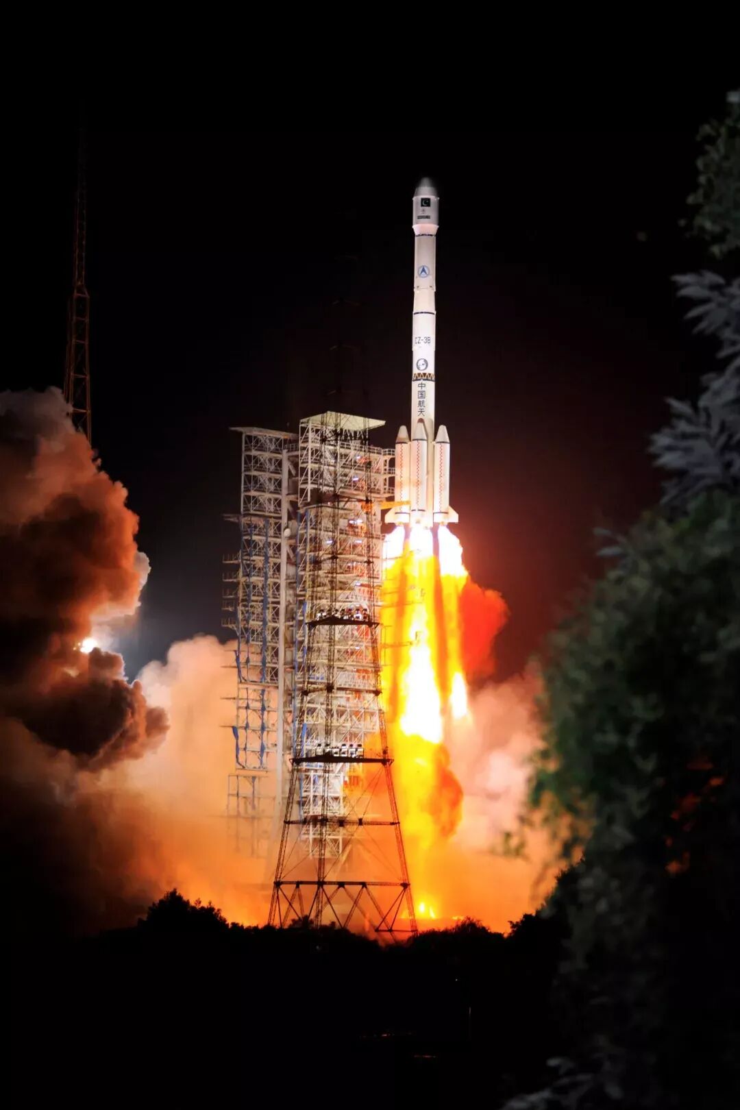 In 2011, a Long March-3B carrier rocket lifted off, successfully sending PakSAT-1R into its designated orbit.