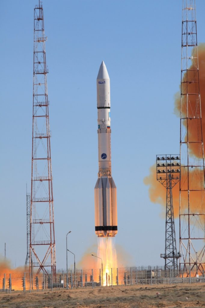 Russia Dual Launches KazSat 3 and Loutch 5V Satellites