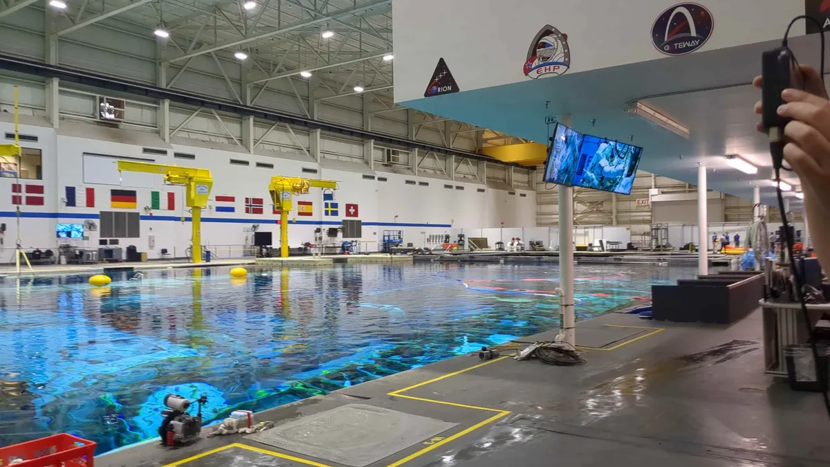 NASA's Neutral Buoyancy Laboratory at Johnson Space Center in Houston. (Image credit: Elizabeth Howell/Future)