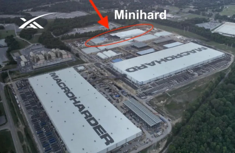 SpaceXAI Macrohard, Macroharder, and Minihard data centers. Image Credit: SpaceX