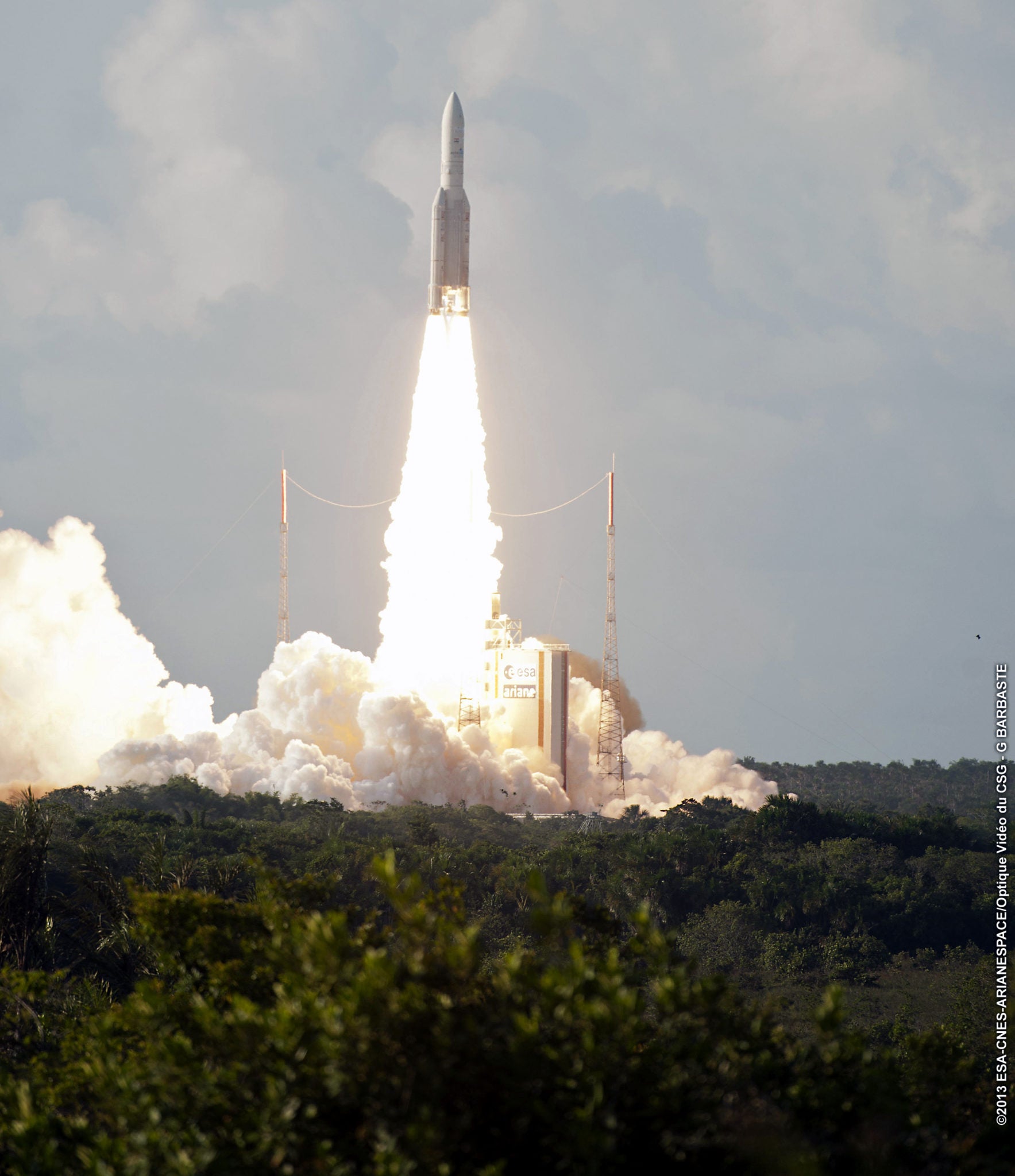 Arianespace Orbits Eutelsat 25B/Es’hail 1 and GSAT 7 Successfully