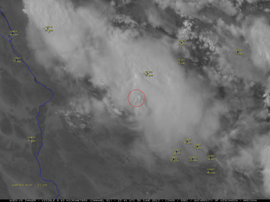 GOES 15 Satellite Offers Signs of Yarnell Hill Wildfire Source
