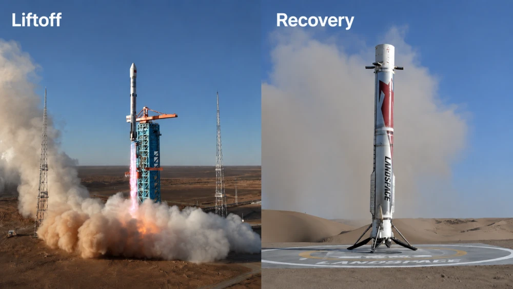 Zhuque-3 Y2 Successfully Recovered China Achieves Its First Onshore Recovery of an Orbital-Class Rocket First Stage