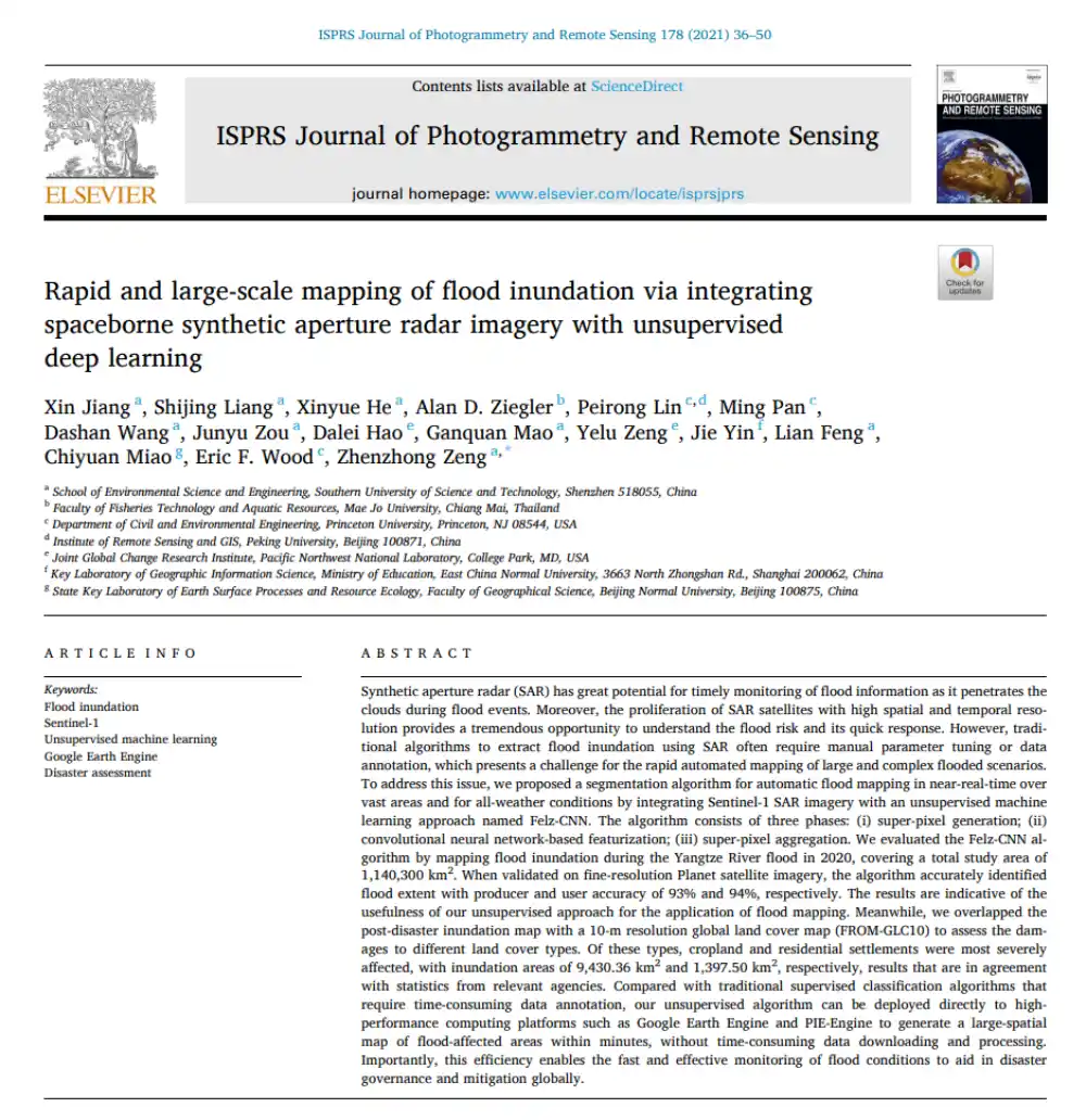 Can SAR Map Floods Without Manual Labels or Threshold Tuning?
