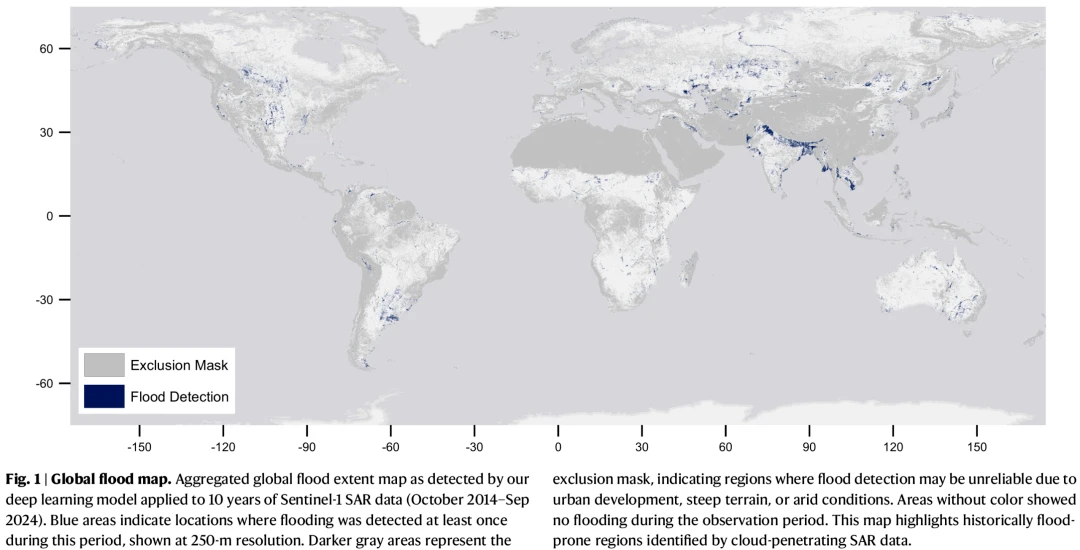 Global flood map