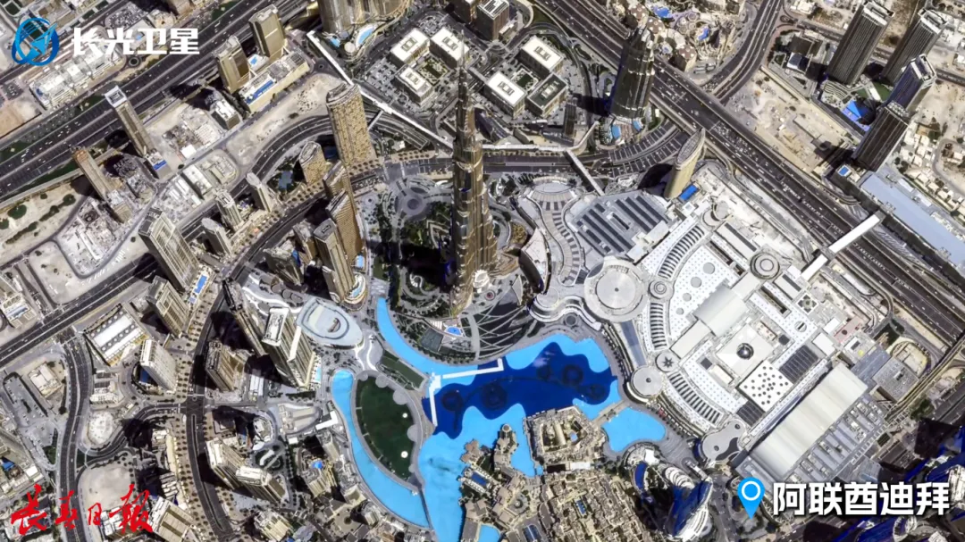 High-precision Jilin-1 3D stereo mapping product showing Dubai, United Arab Emirates