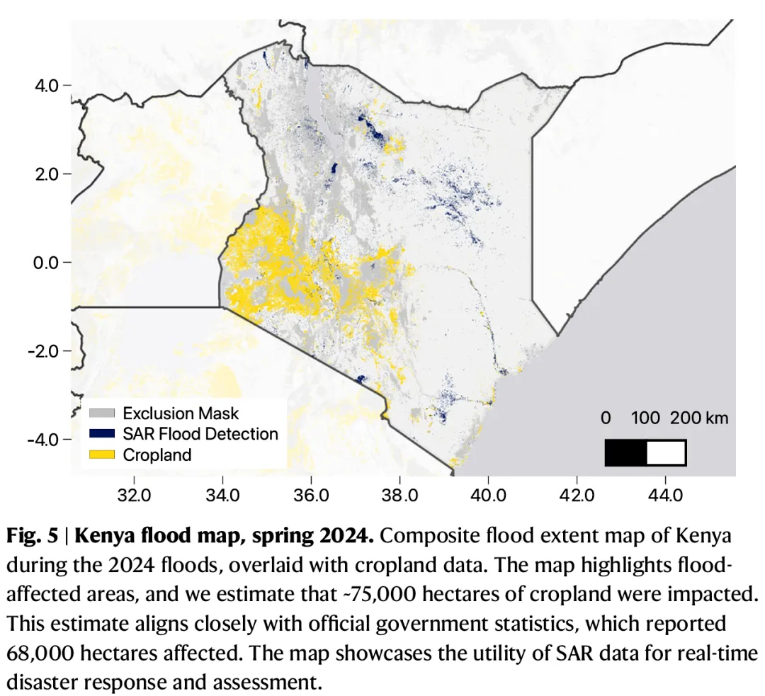 Kenya flood map, spring 2024.