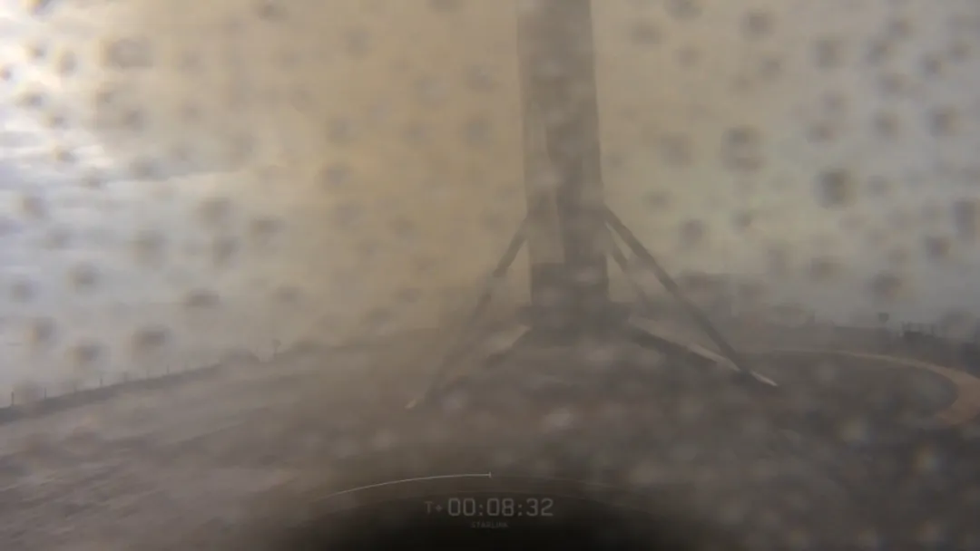 SpaceX's sooty Falcon 9 rocket first stage on the drone ship Of Course I Still Love You in the Pacific Ocean after a successful launch and landing on Sept. 6, 2026. (Image credit: SpaceX)