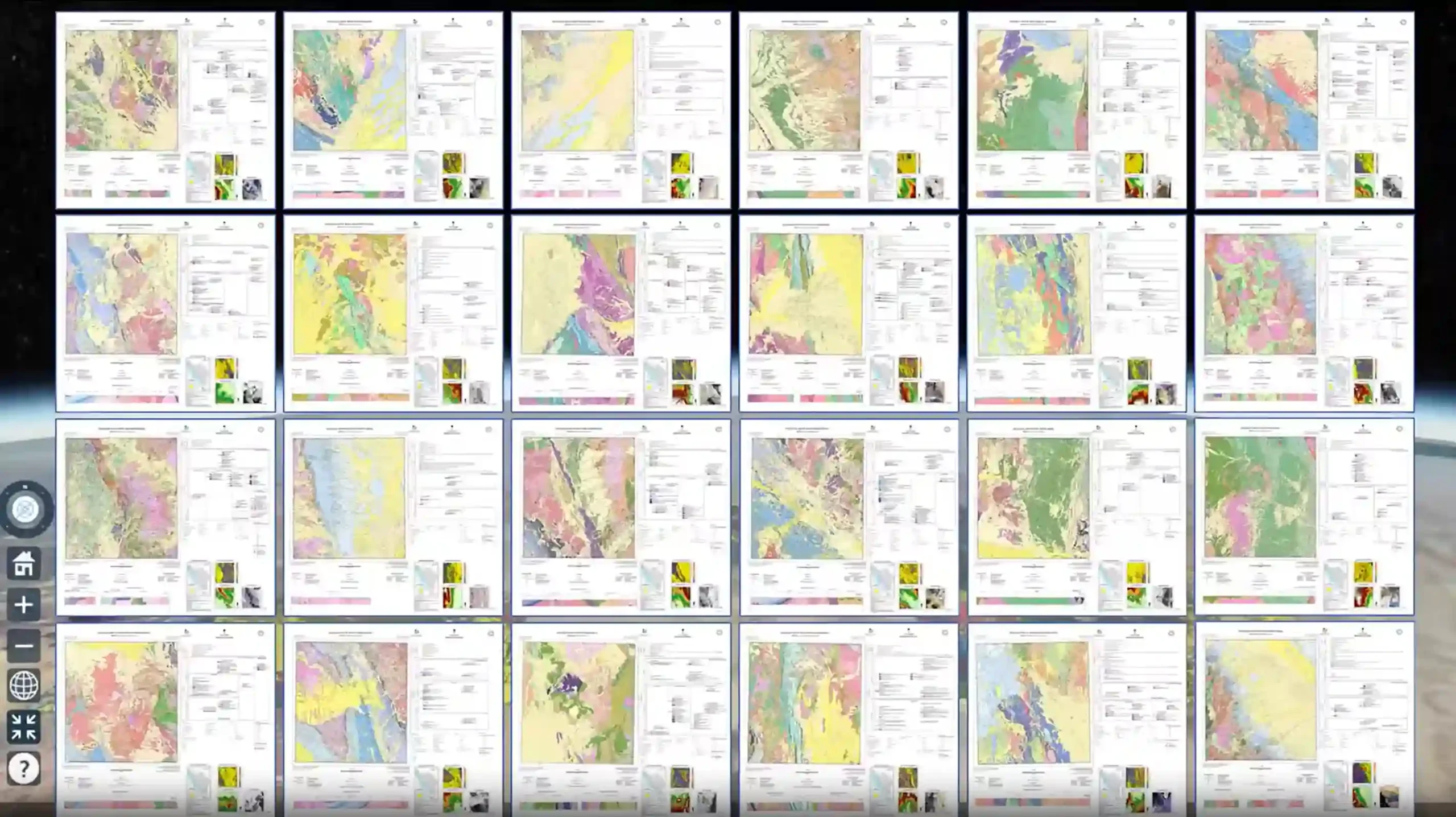 The 24 Geological Mapping Sheets Released in the First Batch