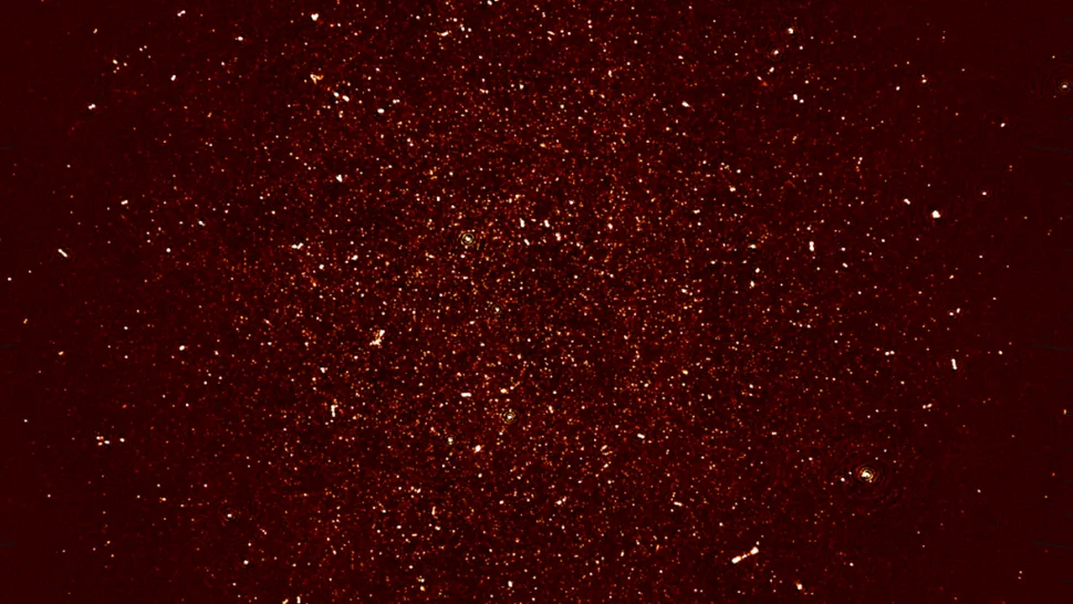 The MeerKAT in which astronomers made a detection of hydrogen in the distant universe (Image credit Paul, et al (2026))