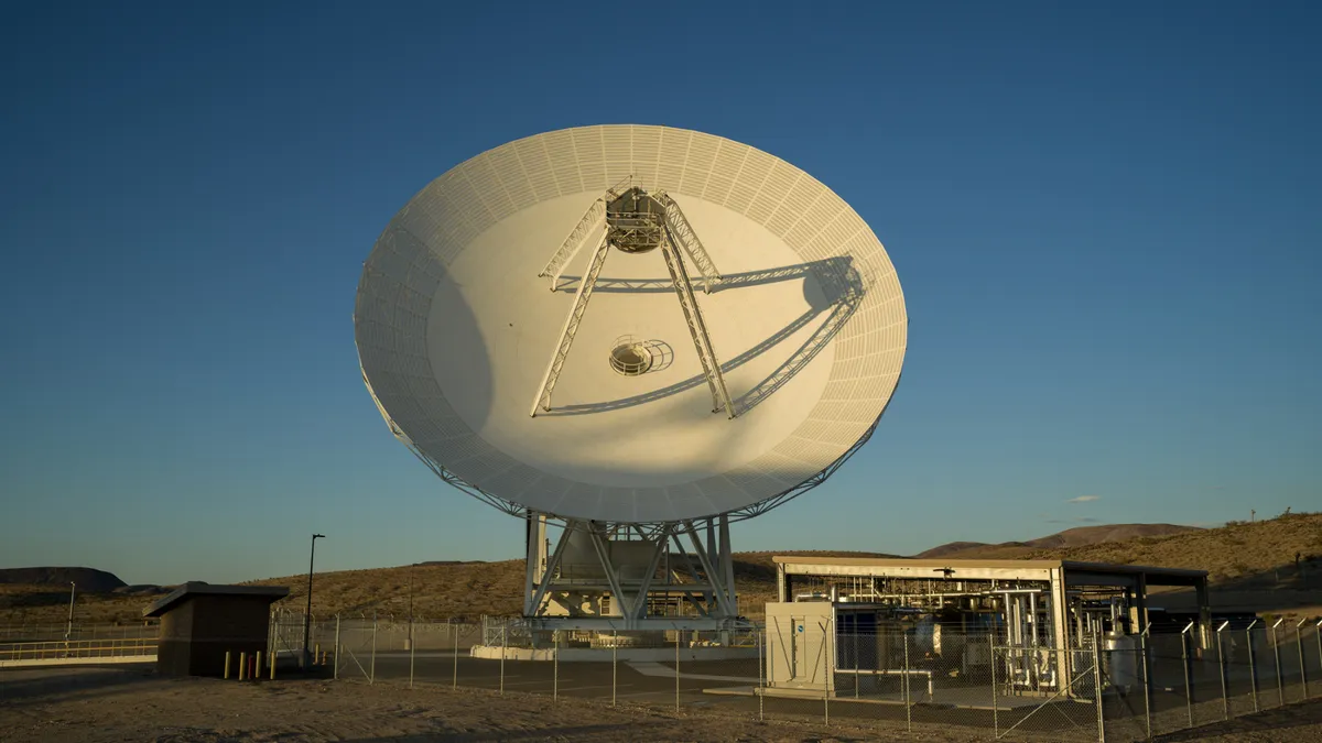 The recently completed Deep Space Station 23 at the Deep Space Network's Goldstone complex near Barstow, California. (Image credit: NASA/JPL-Caltech)