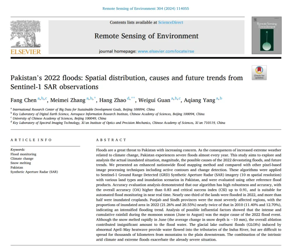 What Really Caused Pakistan’s 2022 Floods Extreme Rainfall, Snowmelt, or Glacial Lake Outburst Floods