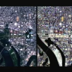 Landsat imagery of Washington, D.C., before (left, 30 m) and after pansharpening (right, 15 m). Credit NASAGoddard Space Flight Center Scientific Visualization Studio.